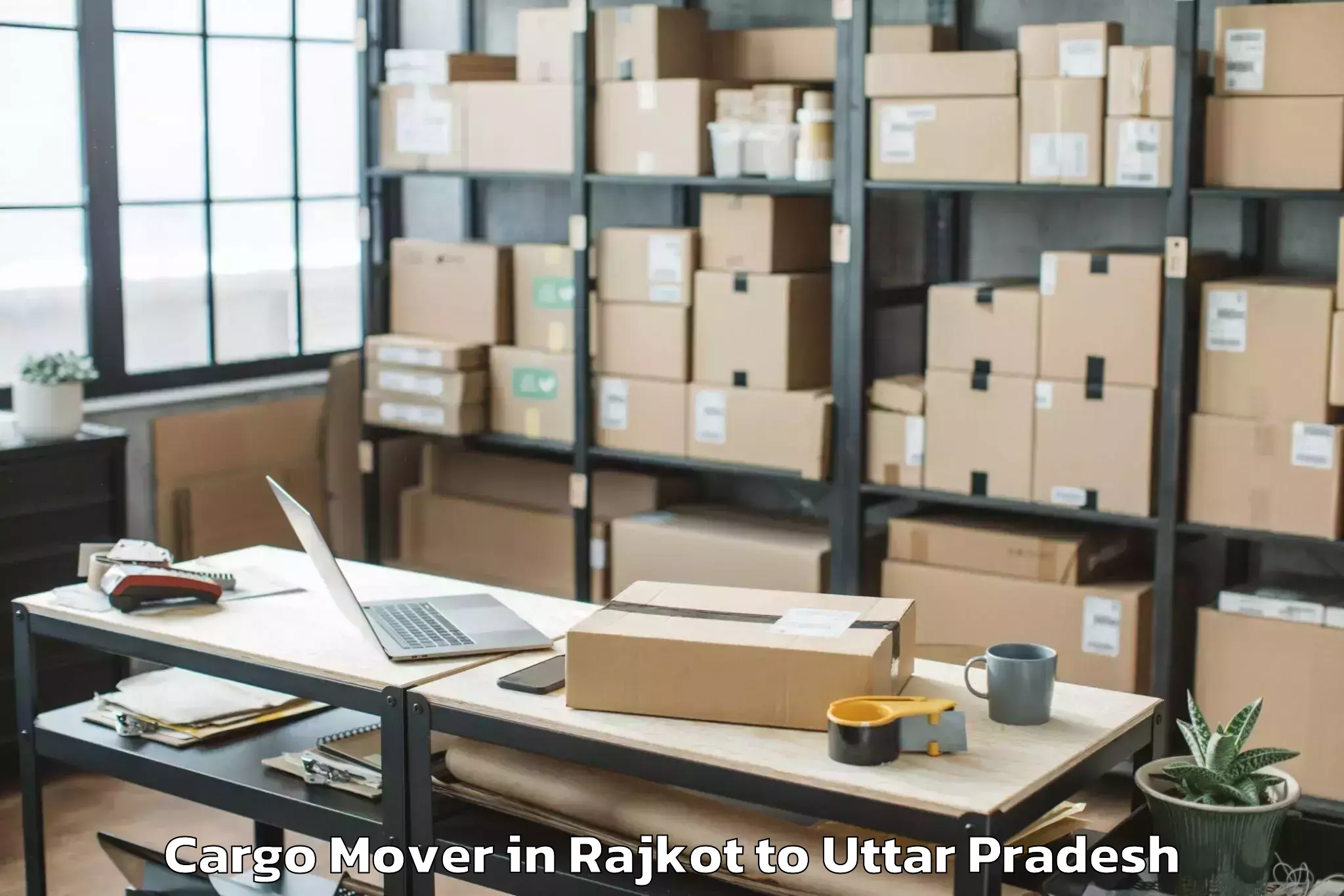 Professional Rajkot to Chillupar Cargo Mover